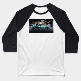 Ford mustang concept art render-- Digital design Art print by ASAKDESIGNS. Baseball T-Shirt